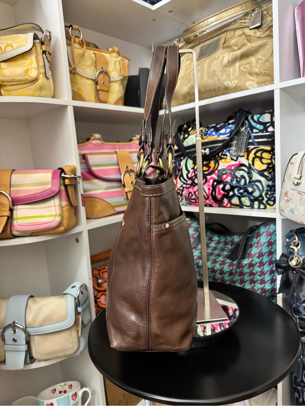 Coach Lily Legacy Turnlock Shoulder Bag - Picture 4 of 10
